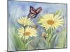 Butterfly Daisy-Tracy Miller-Mounted Giclee Print