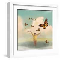 Butterfly Dream-Nancy Tillman-Framed Art Print