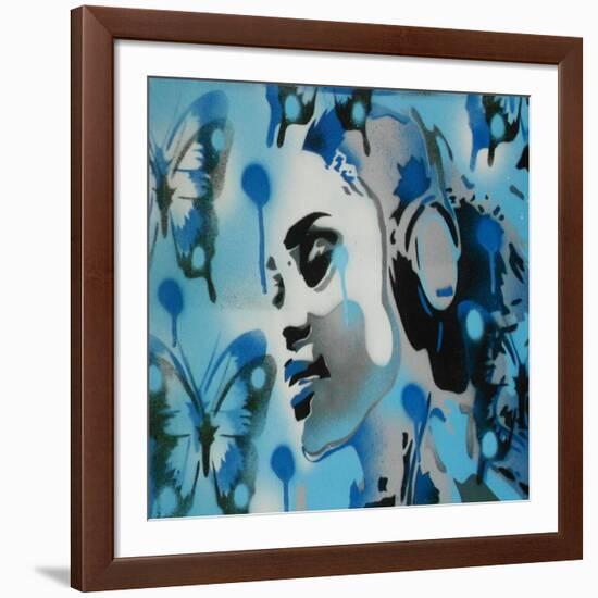 Butterfly Dreams-Abstract Graffiti-Framed Giclee Print