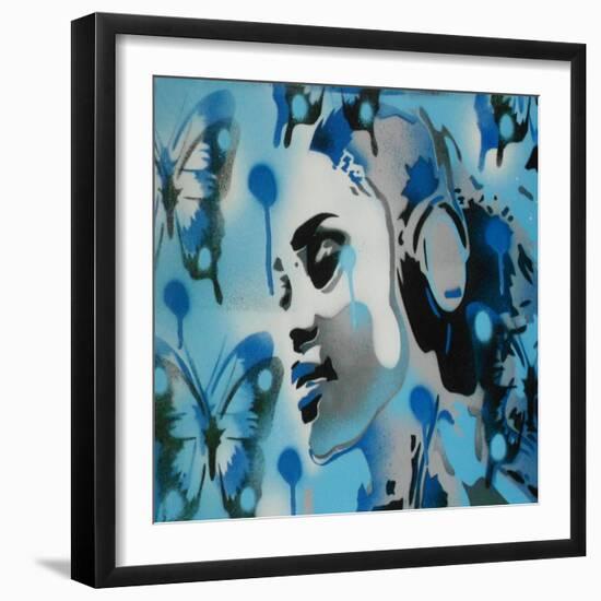 Butterfly Dreams-Abstract Graffiti-Framed Giclee Print