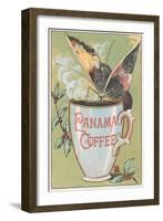Butterfly Drinking Panama Coffee-null-Framed Art Print