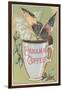 Butterfly Drinking Panama Coffee-Found Image Press-Framed Giclee Print