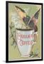 Butterfly Drinking Panama Coffee-Found Image Press-Framed Giclee Print