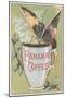 Butterfly Drinking Panama Coffee-Found Image Press-Mounted Giclee Print