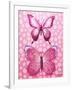 Butterfly Duo in Pink-Elizabeth Medley-Framed Art Print