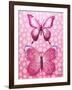 Butterfly Duo in Pink-Elizabeth Medley-Framed Art Print