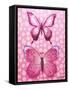 Butterfly Duo in Pink-Elizabeth Medley-Framed Stretched Canvas