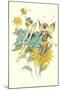 Butterfly Fairies Courting-null-Mounted Art Print