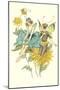 Butterfly Fairies Courting-null-Mounted Art Print