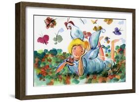 BUTTERFLY FAIRY-sylvia pimental-Framed Art Print