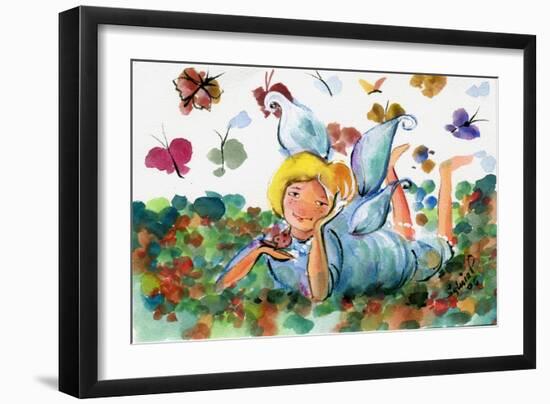 BUTTERFLY FAIRY-sylvia pimental-Framed Art Print