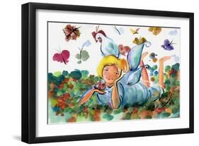 BUTTERFLY FAIRY-sylvia pimental-Framed Art Print