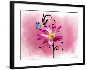 Butterfly Flower 3-Ata Alishahi-Framed Giclee Print