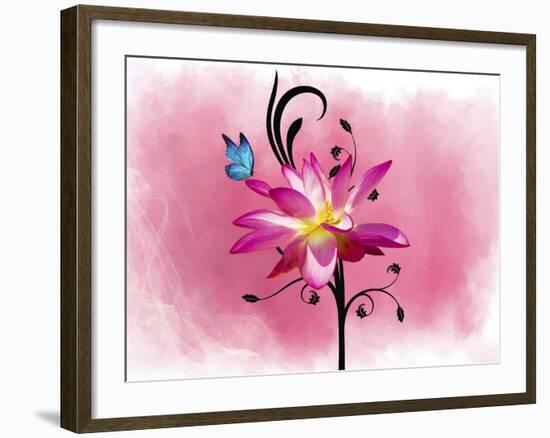 Butterfly Flower 3-Ata Alishahi-Framed Giclee Print