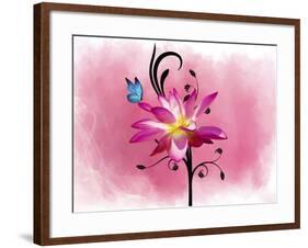 Butterfly Flower 3-Ata Alishahi-Framed Giclee Print