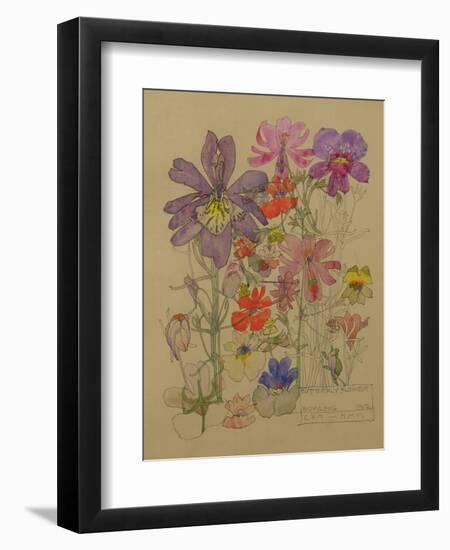 Butterfly Flower, Bowling, 1912-Charles Rennie Mackintosh-Framed Giclee Print