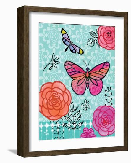 Butterfly Garden I-Teresa Woo-Framed Art Print