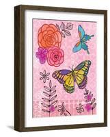 Butterfly Garden III-Teresa Woo-Framed Art Print