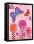 Butterfly Garden IV-Teresa Woo-Framed Stretched Canvas