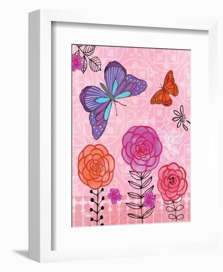 Butterfly Garden IV-Teresa Woo-Framed Art Print