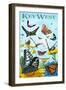 Butterfly Garden - Key West, Florida-Lantern Press-Framed Art Print