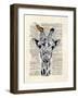 Butterfly Giraffe-Matt Dinniman-Framed Art Print