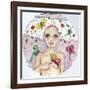 Butterfly Girl-Wyanne-Framed Giclee Print