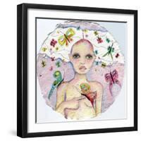 Butterfly Girl-Wyanne-Framed Giclee Print