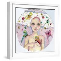 Butterfly Girl-Wyanne-Framed Giclee Print