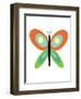 Butterfly Goes Mod One-Jan Weiss-Framed Art Print