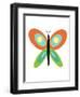 Butterfly Goes Mod One-Jan Weiss-Framed Art Print