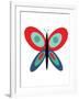 Butterfly Goes Mod Three-Jan Weiss-Framed Art Print