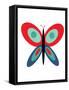 Butterfly Goes Mod Three-Jan Weiss-Framed Stretched Canvas