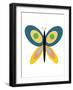 Butterfly Goes Mod Two-Jan Weiss-Framed Art Print