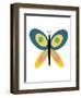 Butterfly Goes Mod Two-Jan Weiss-Framed Art Print
