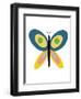 Butterfly Goes Mod Two-Jan Weiss-Framed Art Print