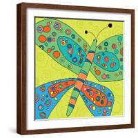 Butterfly Groove 4-Jan Weiss-Framed Art Print