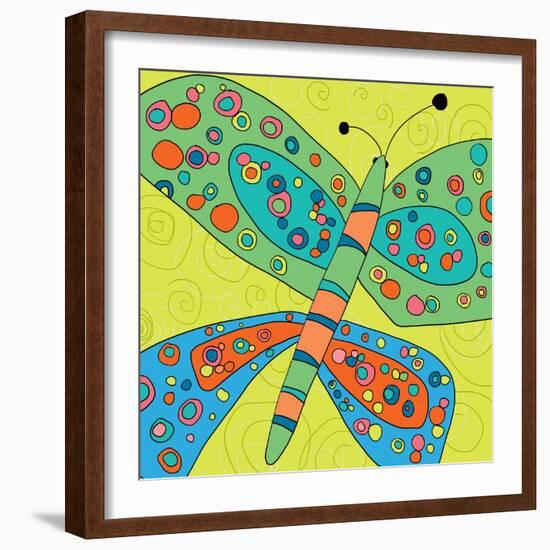 Butterfly Groove 4-Jan Weiss-Framed Art Print