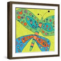 Butterfly Groove 4-Jan Weiss-Framed Art Print