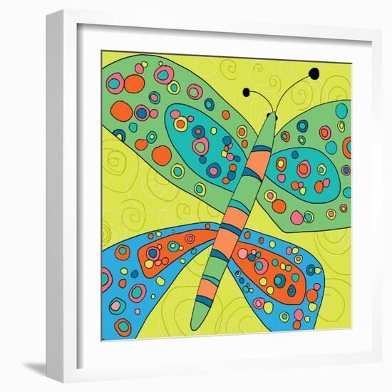 Butterfly Groove 4-Jan Weiss-Framed Art Print