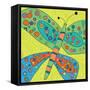 Butterfly Groove 4-Jan Weiss-Framed Stretched Canvas