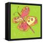 Butterfly Groove-Jan Weiss-Framed Stretched Canvas