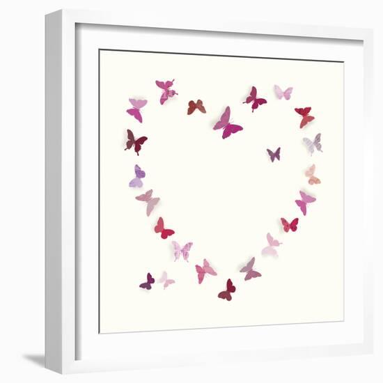 Butterfly Heart II-Sasha Blake-Framed Giclee Print