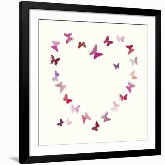 Butterfly Heart II-Sasha Blake-Framed Giclee Print