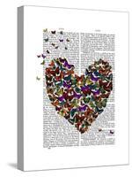 Butterfly Heart-Fab Funky-Stretched Canvas