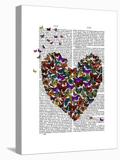 Butterfly Heart-Fab Funky-Stretched Canvas