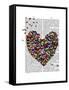 Butterfly Heart-Fab Funky-Framed Stretched Canvas