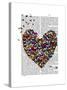 Butterfly Heart-Fab Funky-Stretched Canvas