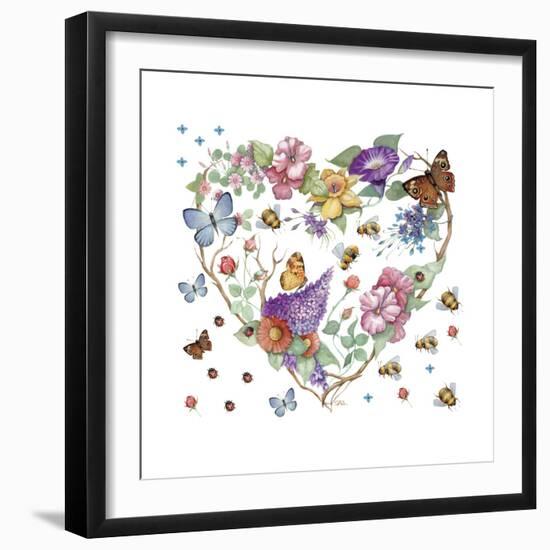 Butterfly Heart-null-Framed Premium Giclee Print