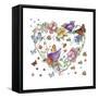 Butterfly Heart-null-Framed Stretched Canvas